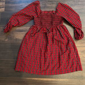 Old Navy Plaid Maternity Dress